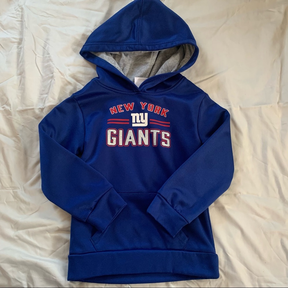 Toddler Royal New York Giants MVP Pullover Hoodie SIZE 4T—3x